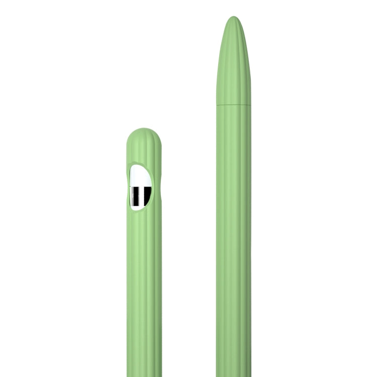 3 合 1 條紋液態矽膠觸控筆保護套，附兩個筆尖蓋，適用於 Apple Pencil 1，適用於 Apple Pencil 2