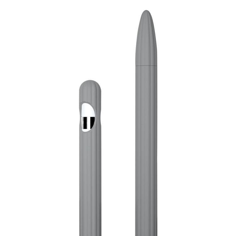 3 合 1 條紋液態矽膠觸控筆保護套，附兩個筆尖蓋，適用於 Apple Pencil 1，適用於 Apple Pencil 2