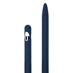 3 合 1 條紋液態矽膠觸控筆保護套，附兩個筆尖蓋，適用於 Apple Pencil 1，適用於 Apple Pencil 2