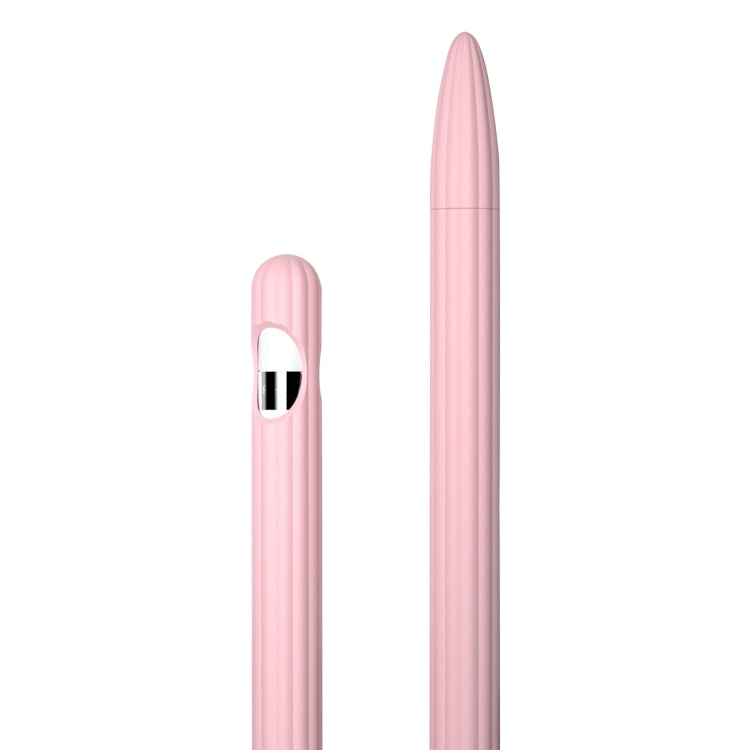 3 合 1 條紋液態矽膠觸控筆保護套，附兩個筆尖蓋，適用於 Apple Pencil 1，適用於 Apple Pencil 2