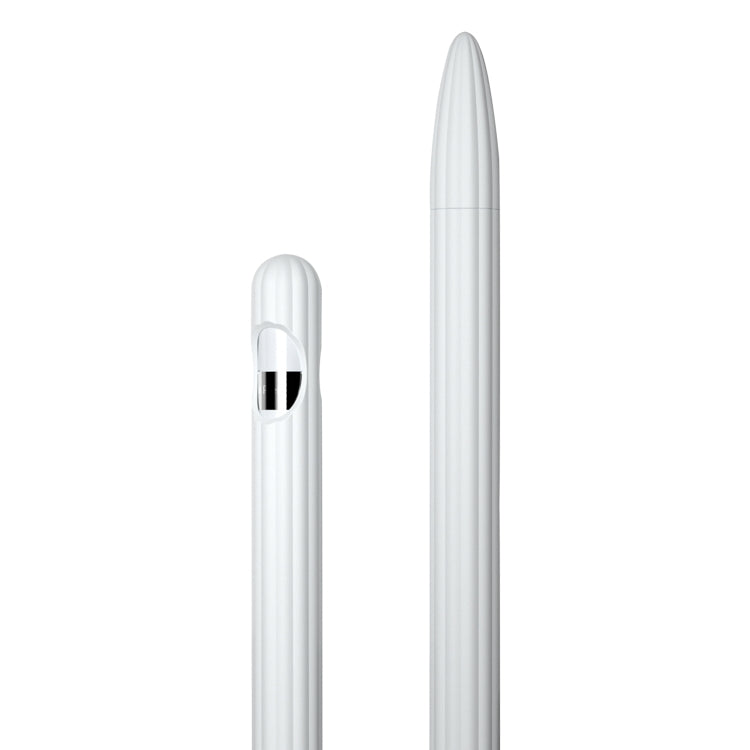 3 合 1 條紋液態矽膠觸控筆保護套，附兩個筆尖蓋，適用於 Apple Pencil 1，適用於 Apple Pencil 2