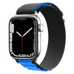 尼龍錶帶，適用於Apple Watch Series 8&7 45mm / SE 2&6&SE&5&4 44mm / 3&2&1 42mm，適用於Apple Watch tra Series 8&7 45mm / SE 2&6&SE&5&4 44mm / 3&2&1 42mm