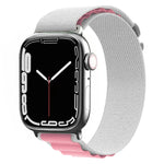尼龍錶帶，適用於Apple Watch Series 8&7 45mm / SE 2&6&SE&5&4 44mm / 3&2&1 42mm，適用於Apple Watch tra Series 8&7 45mm / SE 2&6&SE&5&4 44mm / 3&2&1 42mm