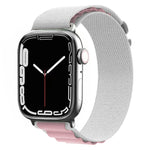 尼龍錶帶，適用於Apple Watch Series 8&7 45mm / SE 2&6&SE&5&4 44mm / 3&2&1 42mm，適用於Apple Watch tra Series 8&7 45mm / SE 2&6&SE&5&4 44mm / 3&2&1 42mm