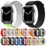 尼龍錶帶，適用於Apple Watch Series 8&7 45mm / SE 2&6&SE&5&4 44mm / 3&2&1 42mm，適用於Apple Watch tra Series 8&7 45mm / SE 2&6&SE&5&4 44mm / 3&2&1 42mm