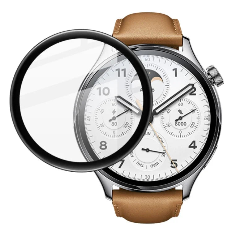 imak 壓克力高清錶面保護膜，適用於 OPPO Watch 3，Realme TechLife Watch S100，Xiaomi Watch S1 Pro，Samsung Galaxy Watch5 40mm，Samsung Galaxy Watch5 44mm，Samsung Galaxy Watch5 Pro 45mm