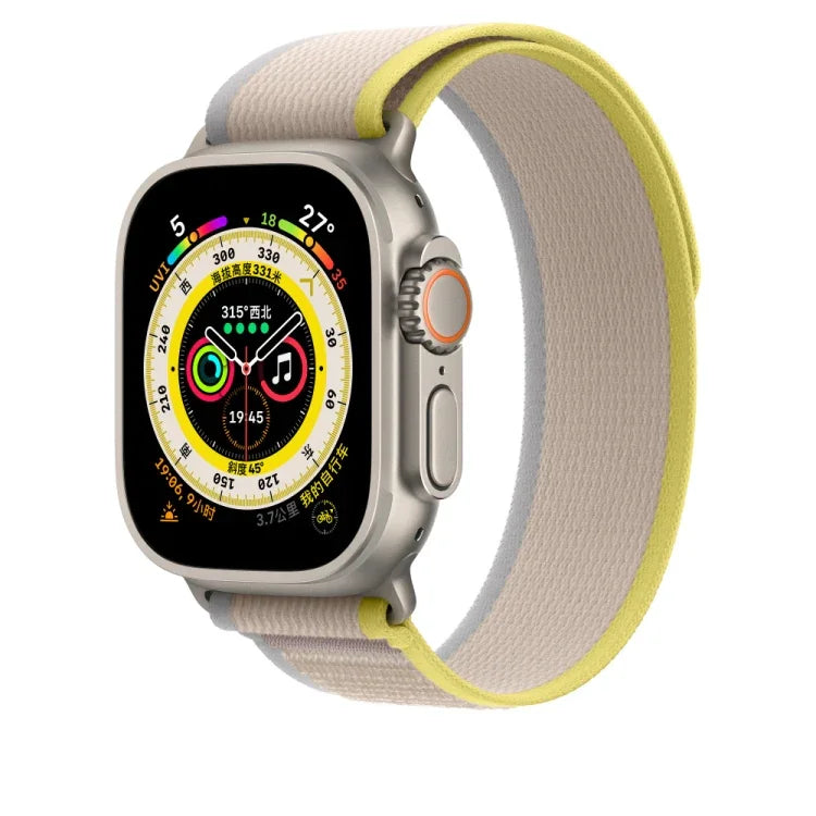 尼龍錶帶，適用於 Apple Watch Ultra 49mm / Series 8&7 45mm / SE 2&6&SE&5&4 44mm，適用於 Apple Watch 46mm / 49mm / 45mm / 44mm