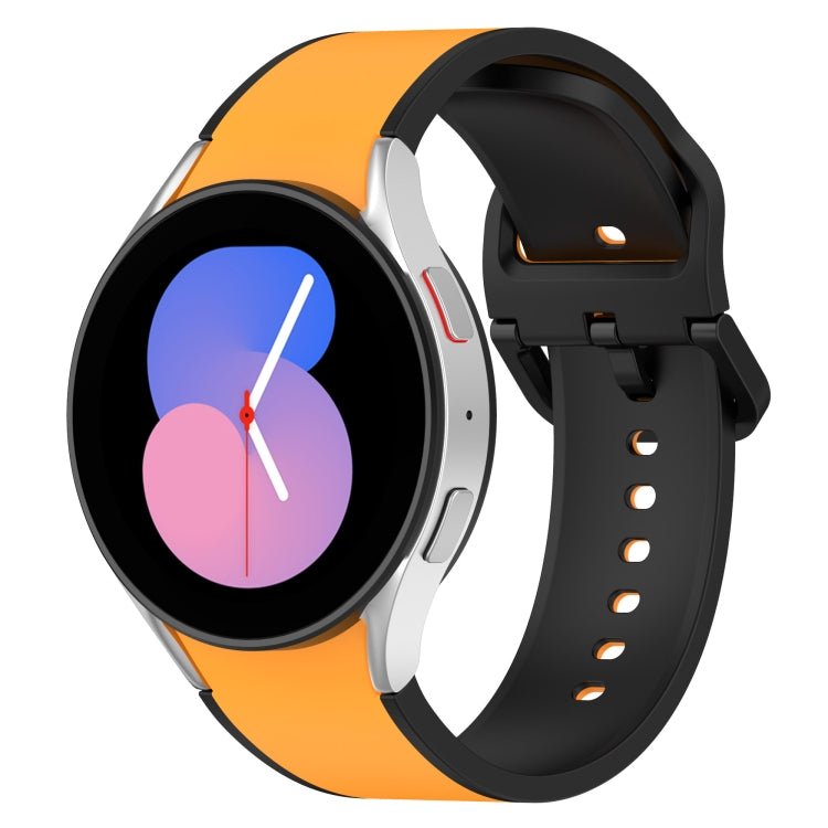 雙色矽膠錶帶，適用於 Samsung Galaxy Watch4 Classic 46mm / Watch4 44mm、Samsung Galaxy Watch4 Classic 42mm / Watch4 40mm、Samsung Galaxy Watch5 Pro / Watch5