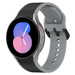 雙色矽膠錶帶，適用於 Samsung Galaxy Watch4 Classic 46mm / Watch4 44mm、Samsung Galaxy Watch4 Classic 42mm / Watch4 40mm、Samsung Galaxy Watch5 Pro / Watch5