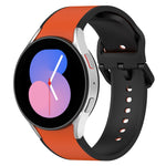 雙色矽膠錶帶，適用於 Samsung Galaxy Watch4 Classic 46mm / Watch4 44mm、Samsung Galaxy Watch4 Classic 42mm / Watch4 40mm、Samsung Galaxy Watch5 Pro / Watch5