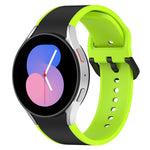 雙色矽膠錶帶，適用於 Samsung Galaxy Watch4 Classic 46mm / Watch4 44mm、Samsung Galaxy Watch4 Classic 42mm / Watch4 40mm、Samsung Galaxy Watch5 Pro / Watch5