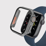 適用於 Apple Watch Series 9 / 8 / 7 45mm 的 PC 膜錶殼，帶可拆卸按鈕，適用於 Apple Watch Series 9 / 8 / 7 45mm