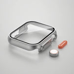 適用於 Apple Watch Series 9 / 8 / 7 45mm 的 PC 膜錶殼，帶可拆卸按鈕，適用於 Apple Watch Series 9 / 8 / 7 45mm