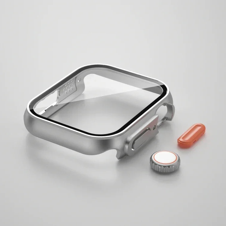 適用於 Apple Watch Series 9 / 8 / 7 45mm 的 PC 膜錶殼，帶可拆卸按鈕，適用於 Apple Watch Series 9 / 8 / 7 45mm