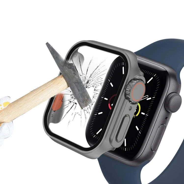 適用於 Apple Watch Series 9 / 8 / 7 45mm 的 PC 膜錶殼，帶可拆卸按鈕，適用於 Apple Watch Series 9 / 8 / 7 45mm