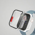 適用於 Apple Watch Series 9 / 8 / 7 45mm 的 PC 膜錶殼，帶可拆卸按鈕，適用於 Apple Watch Series 9 / 8 / 7 45mm