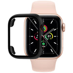 鋼化玻璃膜PC錶殼，適用於Apple Watch系列SE 3&SE 2&6&SE&5&4 44毫米，適用於Apple Watch系列SE 3&SE 2&6&SE&5&4 40毫米