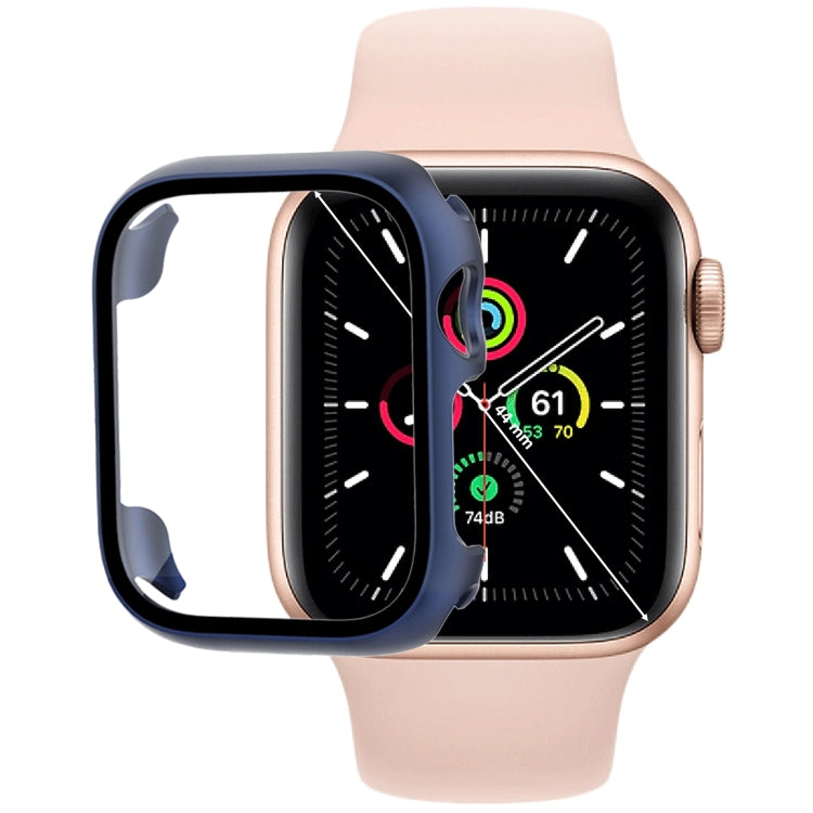 鋼化玻璃膜PC錶殼，適用於Apple Watch系列SE 3&SE 2&6&SE&5&4 44毫米，適用於Apple Watch系列SE 3&SE 2&6&SE&5&4 40毫米