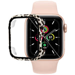 鋼化玻璃膜PC錶殼，適用於Apple Watch系列SE 3&SE 2&6&SE&5&4 44毫米，適用於Apple Watch系列SE 3&SE 2&6&SE&5&4 40毫米