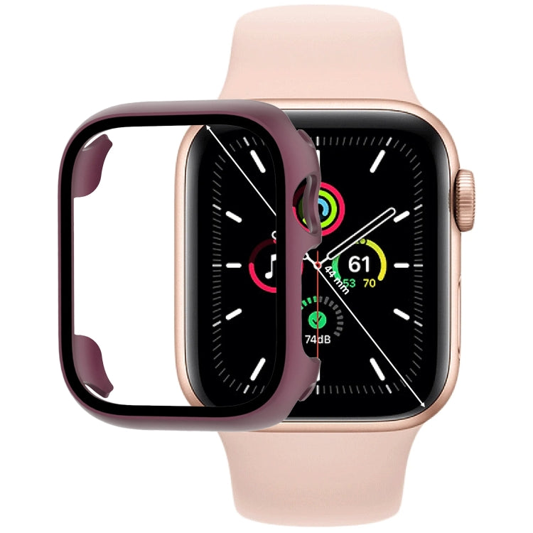 鋼化玻璃膜PC錶殼，適用於Apple Watch系列SE 3&SE 2&6&SE&5&4 44毫米，適用於Apple Watch系列SE 3&SE 2&6&SE&5&4 40毫米