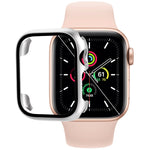 鋼化玻璃膜PC錶殼，適用於Apple Watch系列SE 3&SE 2&6&SE&5&4 44毫米，適用於Apple Watch系列SE 3&SE 2&6&SE&5&4 40毫米