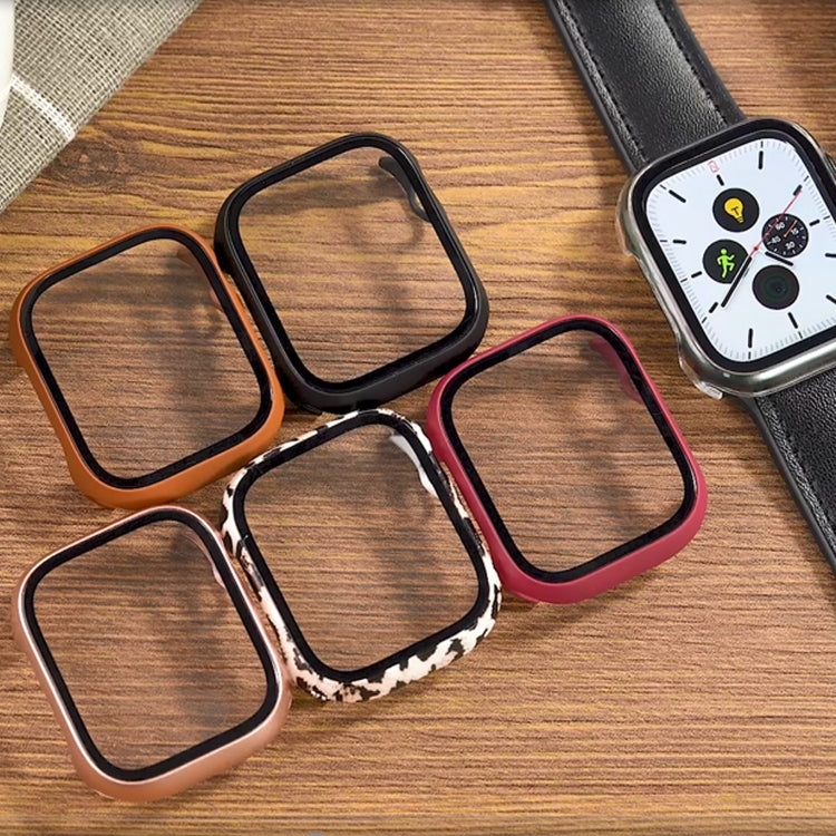 鋼化玻璃膜PC錶殼，適用於Apple Watch系列SE 3&SE 2&6&SE&5&4 44毫米，適用於Apple Watch系列SE 3&SE 2&6&SE&5&4 40毫米