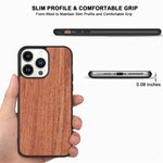 TPU + Solid Wood Phone Case, For iPhone 14 Pro Max, For iPhone 14 Pro, For iPhone 14, For iPhone 14 Plus