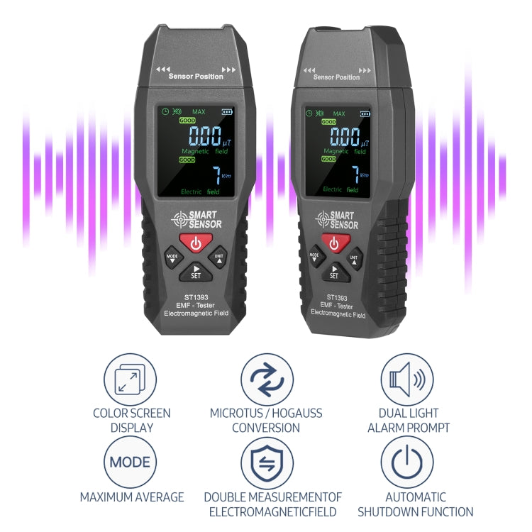 SmartSensor AS1392手持電磁輻射檢測器，SmartSensor AS1392