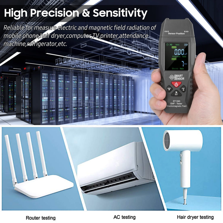 SmartSensor AS1392手持電磁輻射檢測器，SmartSensor AS1392