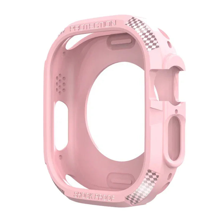 Three-proof TPU Carbon Fiber Protective Case, For Apple Watch Ultra 3 / 2 / 1 49mm