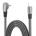 3A USB-C/Type-C 轉 8 Pin L 形快充數據線，3A Type-C 轉 8 Pin 1.2m，3A Type-C 轉 8 Pin 2m