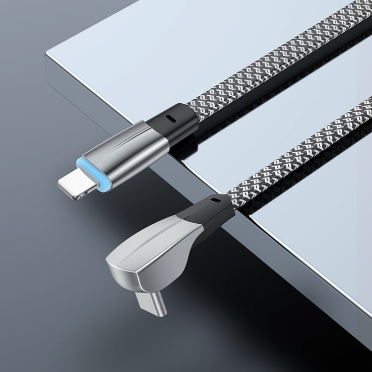 3A USB-C/Type-C 轉 8 Pin L 形快充數據線，3A Type-C 轉 8 Pin 1.2m，3A Type-C 轉 8 Pin 2m