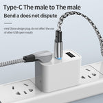3A USB-C/Type-C 轉 8 Pin L 形快充數據線，3A Type-C 轉 8 Pin 1.2m，3A Type-C 轉 8 Pin 2m