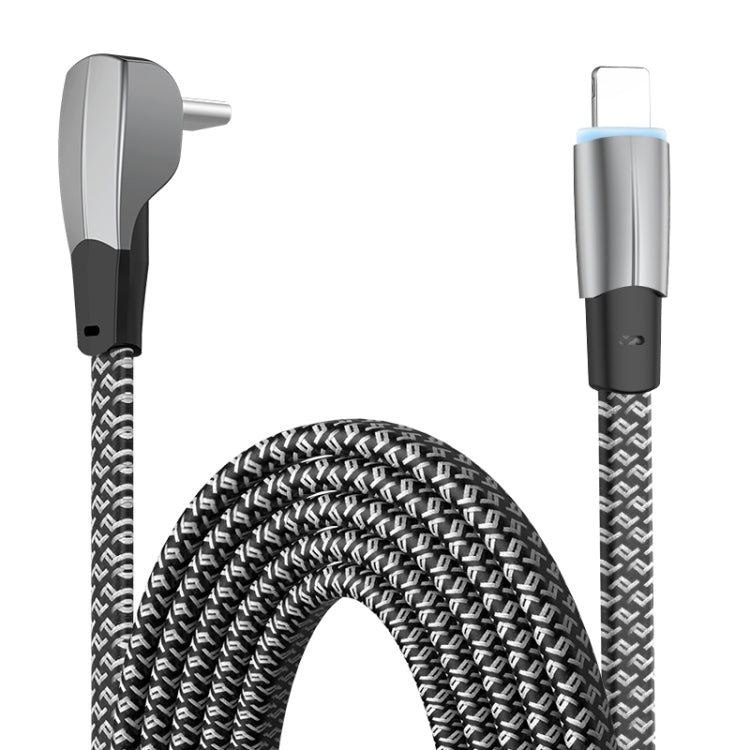 3A USB-C/Type-C 轉 8 Pin L 形快充數據線，3A Type-C 轉 8 Pin 1.2m，3A Type-C 轉 8 Pin 2m