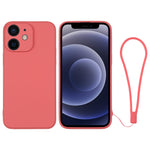 Silicone Phone Case with Wrist Strap, For iPhone 12 mini, For iPhone 12, For iPhone 12 Pro, For iPhone 12 Pro Max