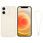 Silicone Phone Case with Wrist Strap, For iPhone 12 mini, For iPhone 12, For iPhone 12 Pro, For iPhone 12 Pro Max