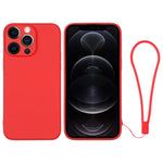 Silicone Phone Case with Wrist Strap, For iPhone 12 mini, For iPhone 12, For iPhone 12 Pro, For iPhone 12 Pro Max