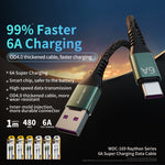 WEKOME WDC-169I Raython 系列 6A USB 轉 8 Pin 快充數據線，長度：1m