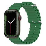 海洋矽膠錶帶，適用 Apple Watch Series 8&7 41mm，適用 Apple Watch Series 8&7 41mm / SE 2&6&SE&5&4 40mm