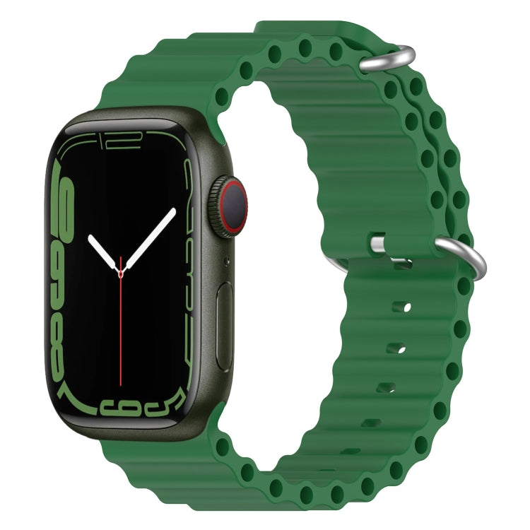 海洋矽膠錶帶，適用 Apple Watch Series 8&7 41mm，適用 Apple Watch Series 8&7 41mm / SE 2&6&SE&5&4 40mm