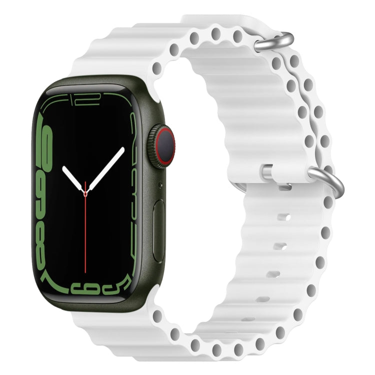 海洋矽膠錶帶，適用 Apple Watch Series 8&7 41mm，適用 Apple Watch Series 8&7 41mm / SE 2&6&SE&5&4 40mm