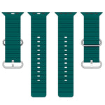 海洋矽膠錶帶，適用 Apple Watch Series 8&7 41mm，適用 Apple Watch Series 8&7 41mm / SE 2&6&SE&5&4 40mm