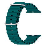 海洋矽膠錶帶，適用 Apple Watch Series 8&7 41mm，適用 Apple Watch Series 8&7 41mm / SE 2&6&SE&5&4 40mm