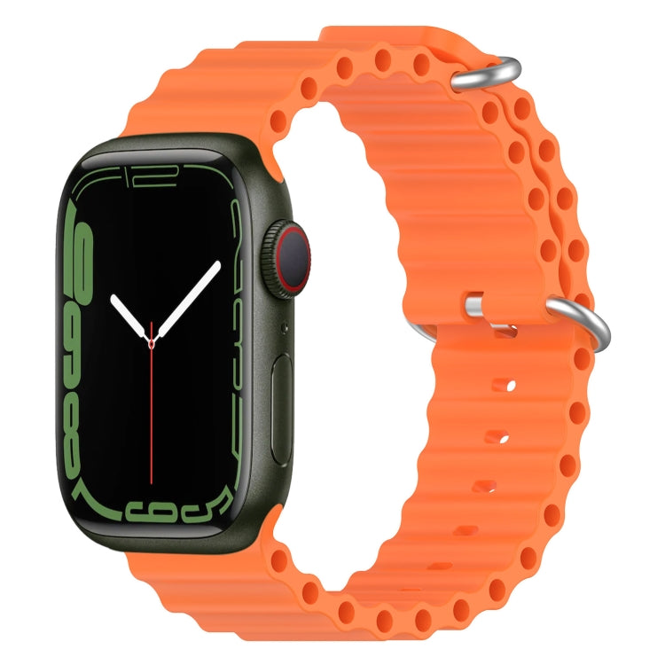 海洋矽膠錶帶，適用 Apple Watch Series 8&7 41mm，適用 Apple Watch Series 8&7 41mm / SE 2&6&SE&5&4 40mm