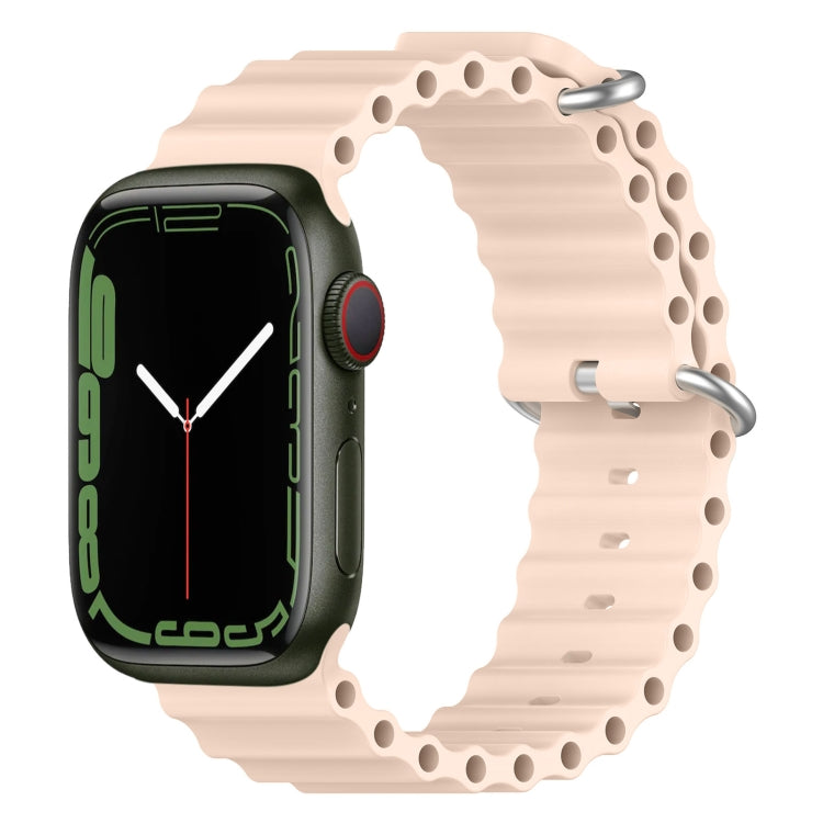 海洋矽膠錶帶，適用 Apple Watch Series 8&7 41mm，適用 Apple Watch Series 8&7 41mm / SE 2&6&SE&5&4 40mm