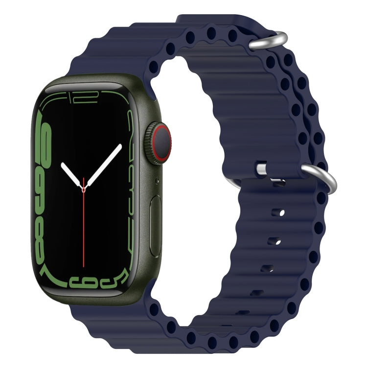 海洋矽膠錶帶，適用 Apple Watch Series 8&7 41mm，適用 Apple Watch Series 8&7 41mm / SE 2&6&SE&5&4 40mm
