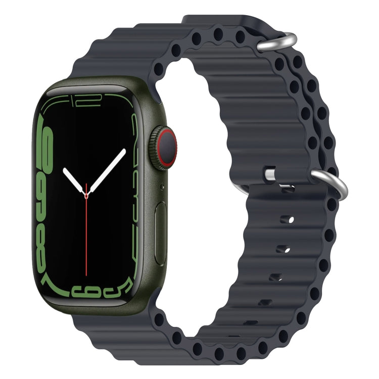 海洋矽膠錶帶，適用 Apple Watch Series 8&7 41mm，適用 Apple Watch Series 8&7 41mm / SE 2&6&SE&5&4 40mm