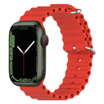 海洋矽膠錶帶，適用 Apple Watch Series 8&7 41mm，適用 Apple Watch Series 8&7 41mm / SE 2&6&SE&5&4 40mm