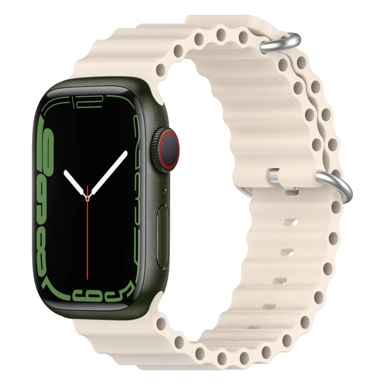 海洋矽膠錶帶，適用 Apple Watch Series 8&7 41mm，適用 Apple Watch Series 8&7 41mm / SE 2&6&SE&5&4 40mm