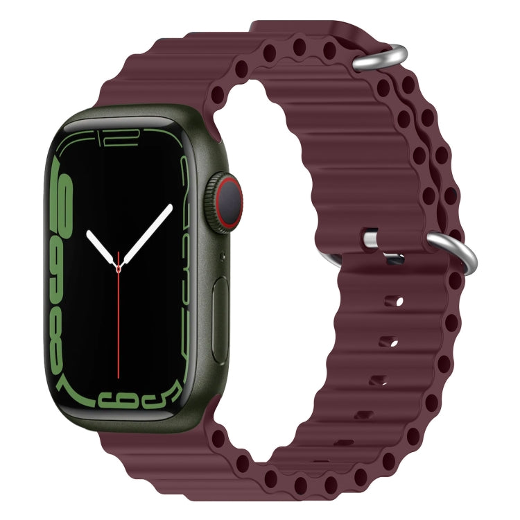 海洋矽膠錶帶，適用 Apple Watch Series 8&7 41mm，適用 Apple Watch Series 8&7 41mm / SE 2&6&SE&5&4 40mm